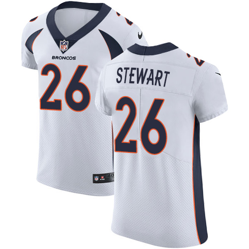 Nike Broncos #26 Darian Stewart White Men's Stitched NFL Vapor Untouchable Elite Jersey - Click Image to Close
